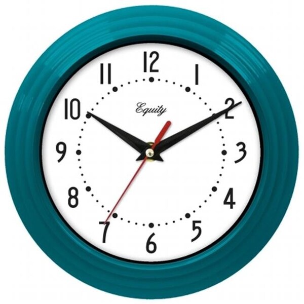 Equity By La Crosse EQUITY LACROSSE 25020 8 in. Analog Wall Clock - Teal Blue - 25020