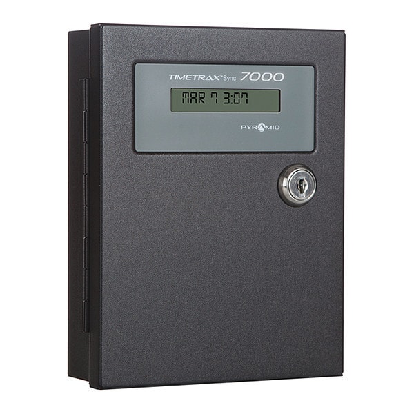 Pyramid 6-3/8" Digital Master Controller Wall Clock, Beige - 7000