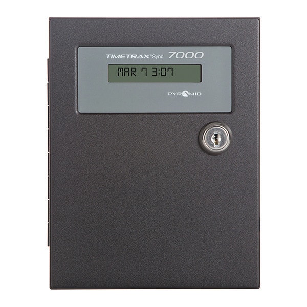 Pyramid 6-3/8" Digital Master Controller Wall Clock, Beige - 7000