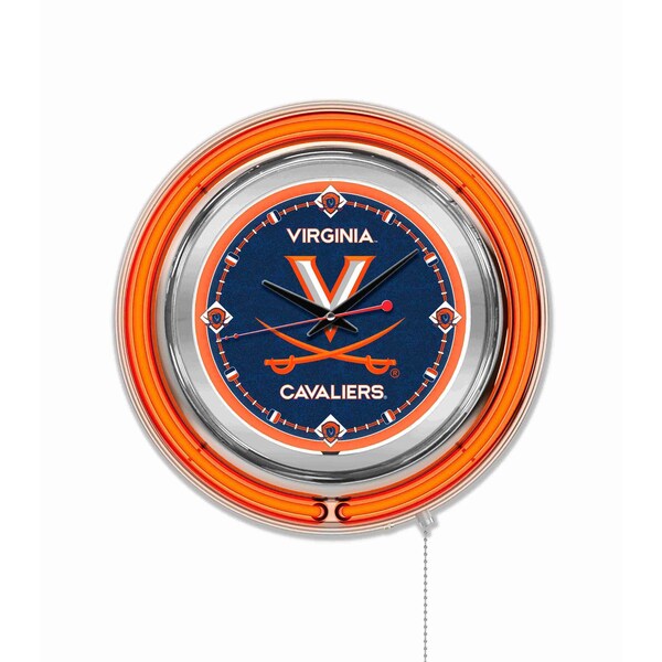 Holland Bar Stool Co University of Virginia Double Neon 15" Clock - CLK15VRGNIA