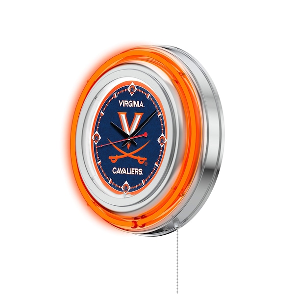 Holland Bar Stool Co University of Virginia Double Neon 15" Clock - CLK15VRGNIA