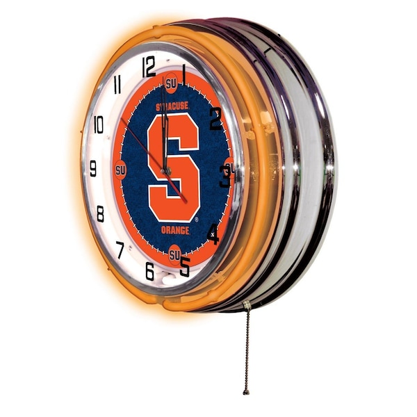 Holland Bar Stool Co Syracuse University Double Neon 19" Clock - CLK19SYRCSE