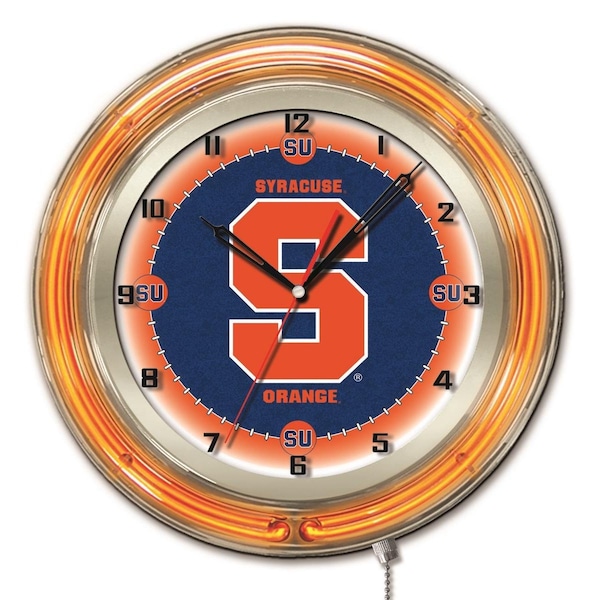 Holland Bar Stool Co Syracuse University Double Neon 19" Clock - CLK19SYRCSE