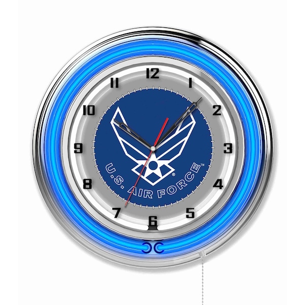 Holland Bar Stool Co United States Air Force Double Neon 19" Clock - CLK19AIRFOR