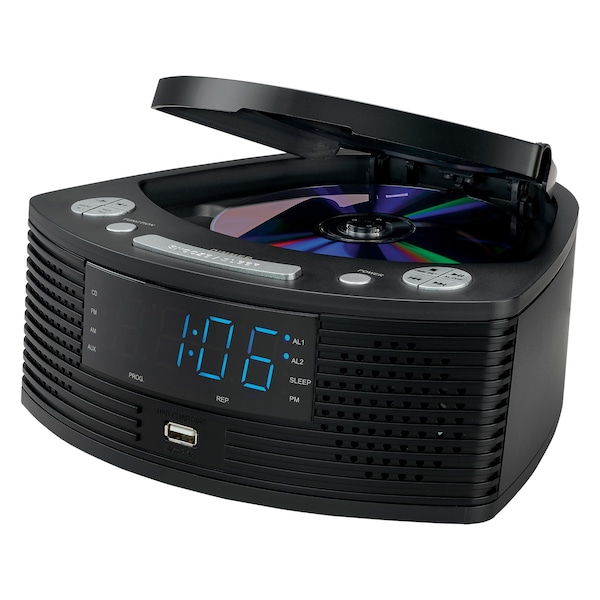 Jensen CD Player w/ AM/FM Alarm Clock Radio - JCR-390