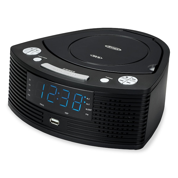 Jensen CD Player w/ AM/FM Alarm Clock Radio - JCR-390