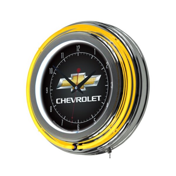 Trademark Gameroom Chevy 14 Inch Neon Clock - GM1400CH