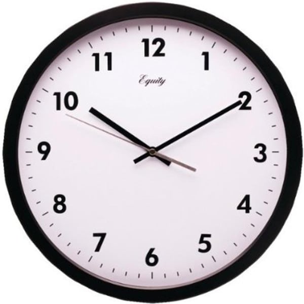 Equity By La Crosse EQUITY LACROSSE  14 in. Commercial Wall Clock - Black - EQ304147