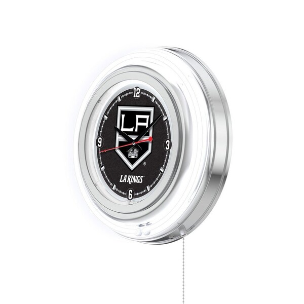Holland Bar Stool Co Los Angeles Kings Double Neon 15" Clock, NHL - CLK15LAKING