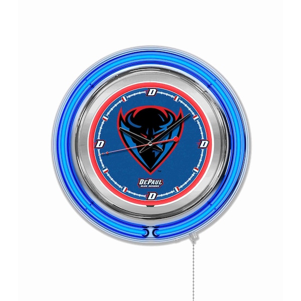 Holland Bar Stool Co DePaul University Double Neon 15" Clock - CLK15DEPAUL