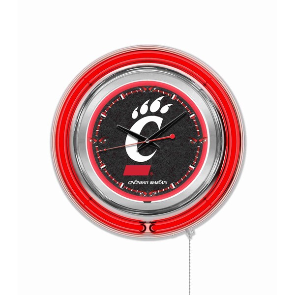 Holland Bar Stool Co University of Cincinnati Double Neon 15" Clock - CLK15CINCIN