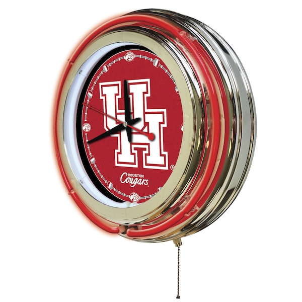 Holland Bar Stool Co University of Houston Double Neon 15" Clock - CLK15HOUSTON