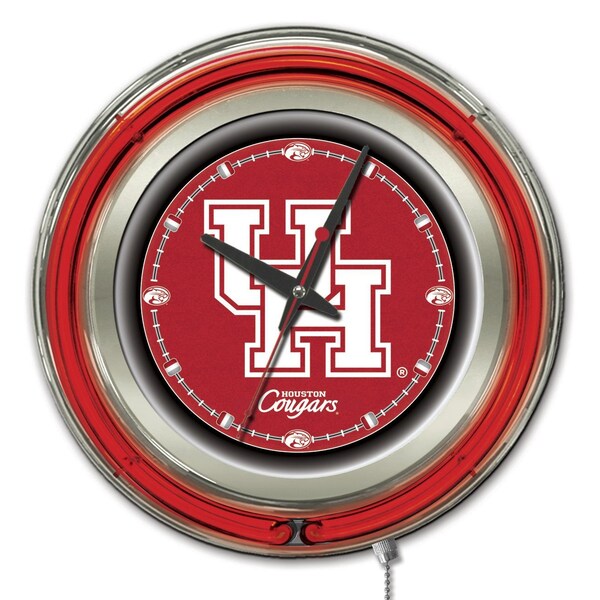 Holland Bar Stool Co University of Houston Double Neon 15" Clock - CLK15HOUSTON