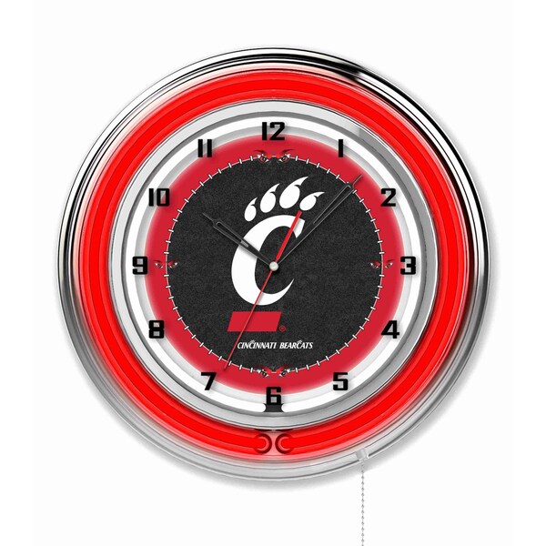 Holland Bar Stool Co University of Cincinnati Double Neon 19" Clock - CLK19CINCIN