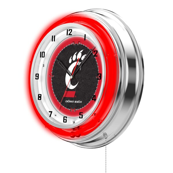Holland Bar Stool Co University of Cincinnati Double Neon 19" Clock - CLK19CINCIN