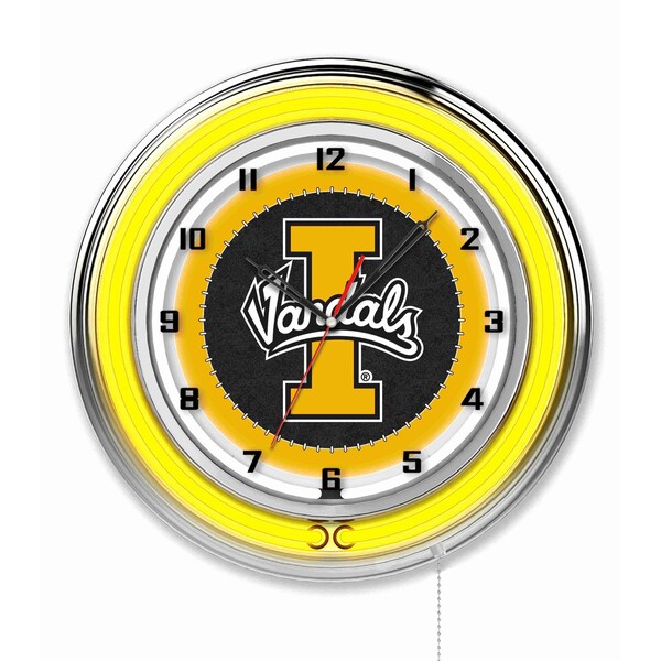 Holland Bar Stool Co University of Idaho Double Neon 19" Clock - CLK19IDAHOU