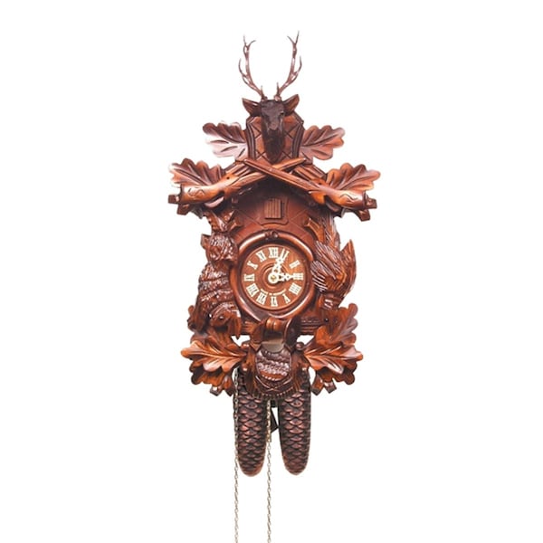 Alexander Taron Engstler Cuckoo Clock Carved with 8-Day weight driven movement - 738-8