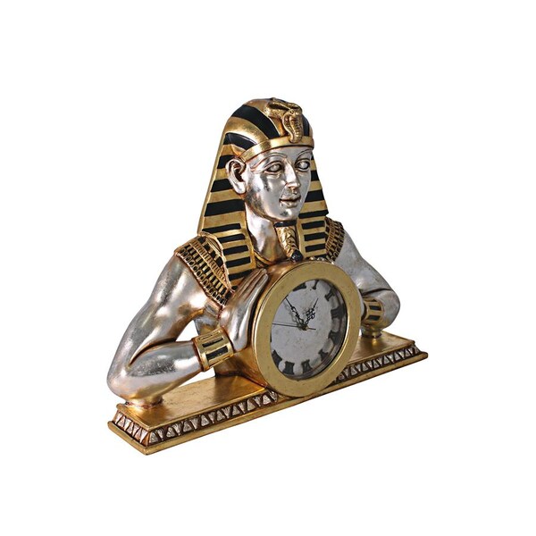 Design Toscano Temple of Heliopolis: Egyptian Mantel Clock Statue - NE25362