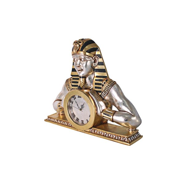 Design Toscano Temple of Heliopolis: Egyptian Mantel Clock Statue - NE25362