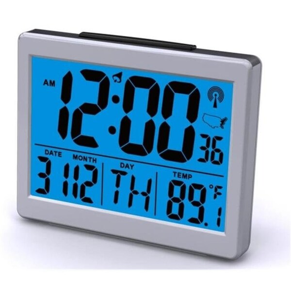 Sonnet Sonnet Industries T-4652 Atomic Desk Clock with Bright Blue Light and 1.5 in. High numbers - T-4652