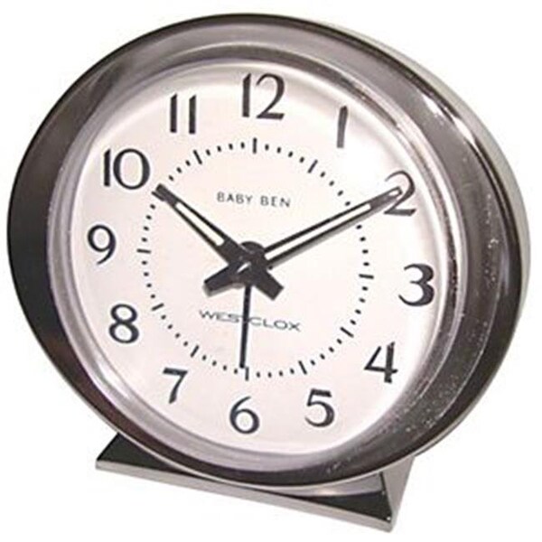 Westclox Westclox 997288 11611A Battery Alarm Clock; Silver - 997288