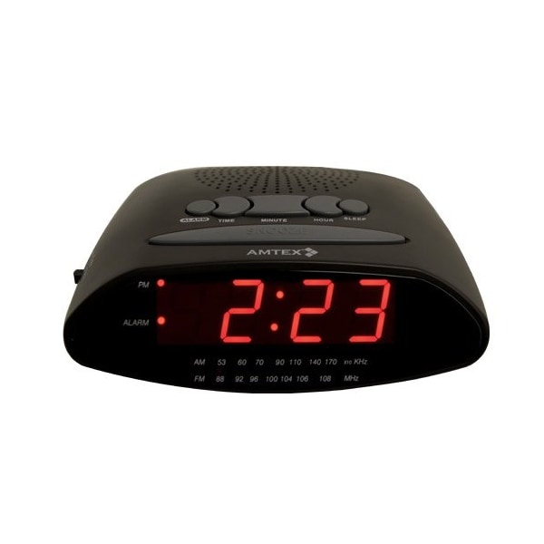 Amtex Alarm Clock Radio , Red Led Display - 3940080