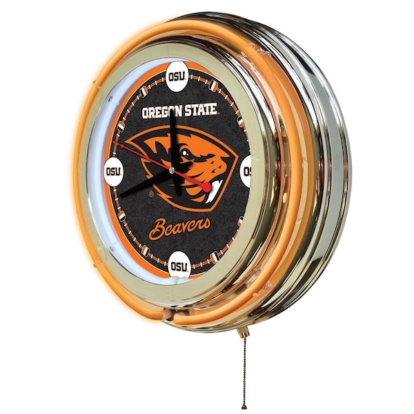 Holland Bar Stool Co Oregon State University Double Neon 15" Clock - CLK15OREGST
