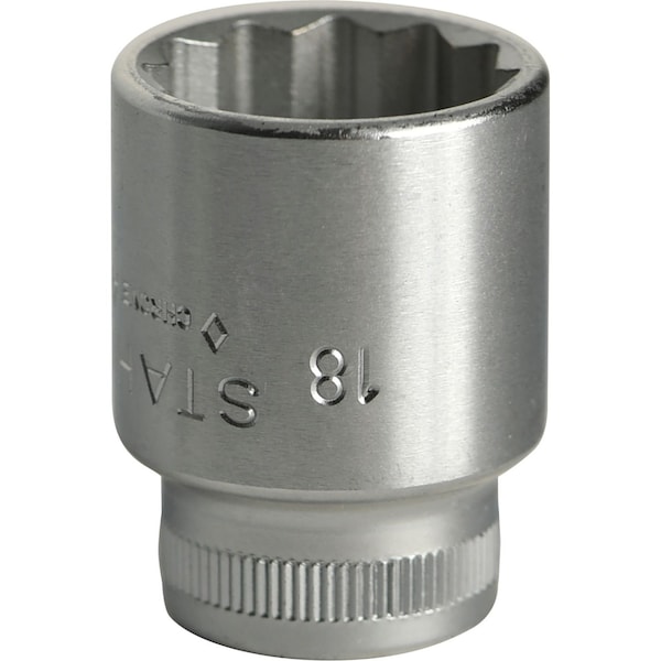 Stahlwille Tools 10 mm (3/8") Socket Size 18 mm L.32 mm - 02010018