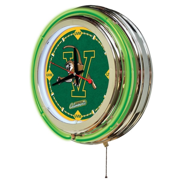 Holland Bar Stool Co University of Vermont Double Neon 15" Clock - CLK15VERMNT