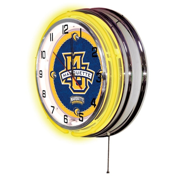 Holland Bar Stool Co Marquette University Double Neon 19" Clock - CLK19MRQTTE