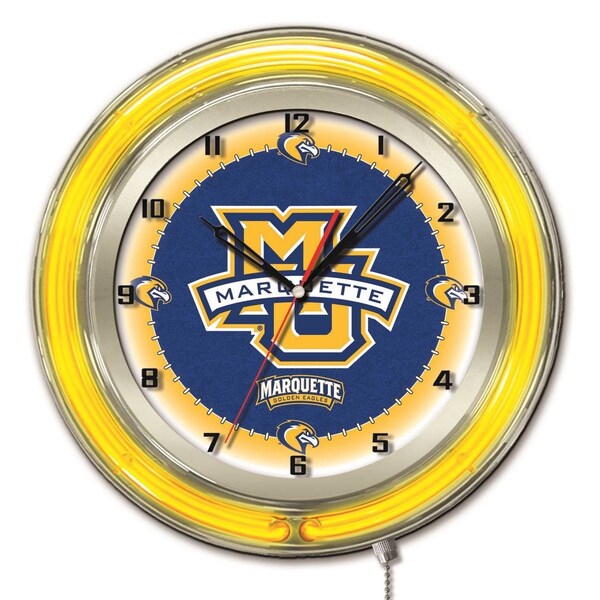 Holland Bar Stool Co Marquette University Double Neon 19" Clock - CLK19MRQTTE