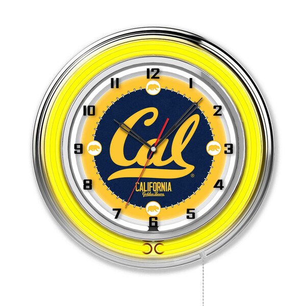 Holland Bar Stool Co University of California Double Neon 19" Clock - CLK19CAL-UN