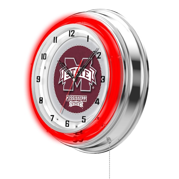Holland Bar Stool Co Mississippi State University Double Neon 19" Clock - CLK19MSSSTU