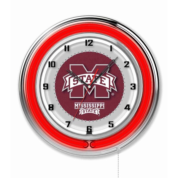 Holland Bar Stool Co Mississippi State University Double Neon 19" Clock - CLK19MSSSTU