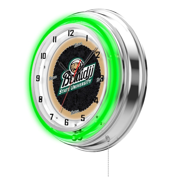 Holland Bar Stool Co Bemidji State University Double Neon 19" Clock - CLK19BMIJST