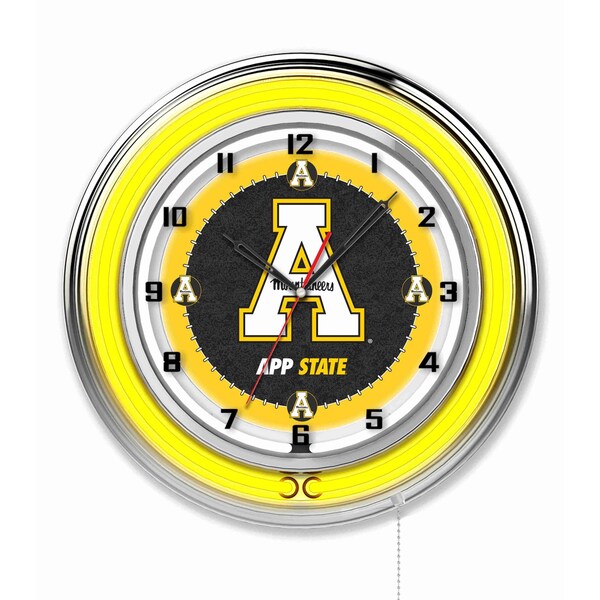 Holland Bar Stool Co Appalachian State University Double Neon 19" Clock - CLK19APPSTU