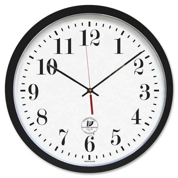 Zoro Select 16-1/2" Analog Wall Clock, Black, Shape: Round - 67403302