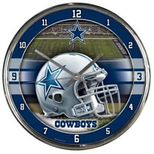 Wincraft Dallas Cowboys Round Chrome Wall Clock - 1094327904