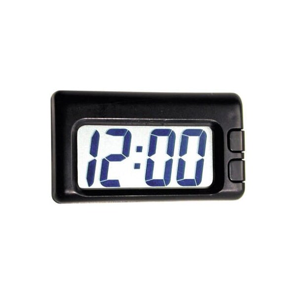 Camco Automotive Quartz Travel Clock Black Black - 73360