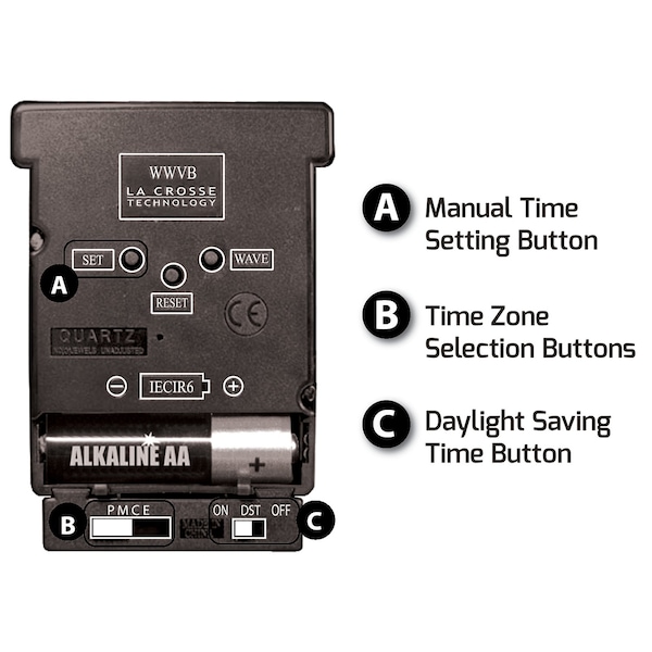 La Crosse Technology La Crosse Technology 12 in. L X 1 in. W Indoor Casual Analog Atomic Wall Clock Glass/Plastic Black/S - WT-3129