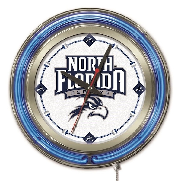 Holland Bar Stool Co University of North Florida Double Neon 15" Clock - CLK15NORFLA