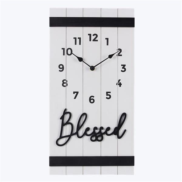 Tarjeta Wood Baby & Love Slat Board with 3D Typography Wall Clock - TA4252031
