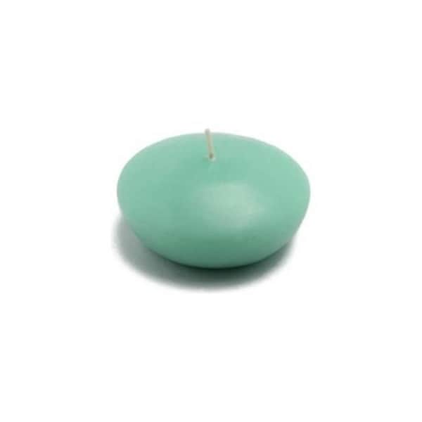 Zest Candle 3 in. Aqua Floating Candles, 12PK - CFZ-054