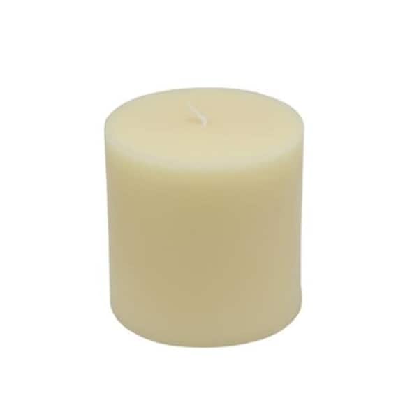 Zest Candle Zest Candle CPZ-169-12 3 x 3 in. Ivory Pillar Candles -12pcs-Case- Bulk - CPZ-169_12