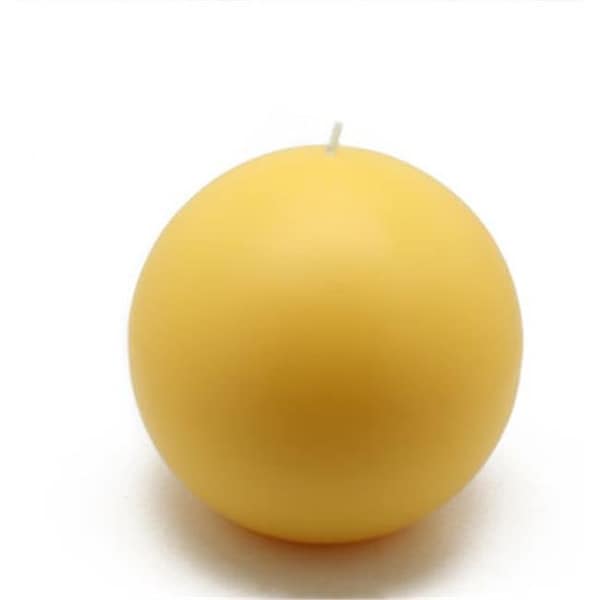 Zest Candle Zest Candle CBC-402 4 in. Yellow Citronella Ball Candles -2pc-Box - CBC-402