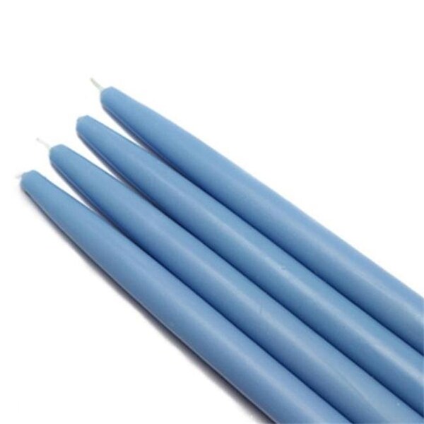 Jeco Jeco CEZ-031 10 in. Taper Candles; Light Blue - 12 Piece - CEZ-031