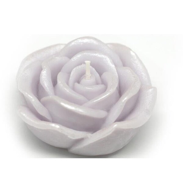 Zest Candle Zest Candle CFZ-073 3 in. Purple Rose Floating Candles -12pc-Box - CFZ-073