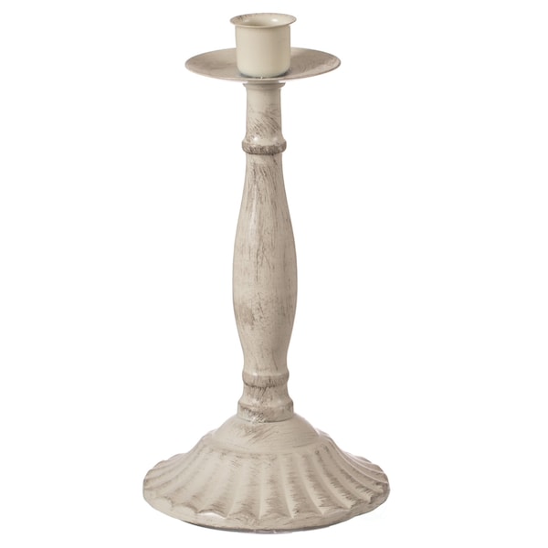 Fabulaxe Antique 8 Distressed Candlestick for Dining Room, Entryway, Kitchen and Vanity - QI004339.SG