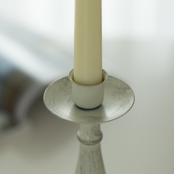 Fabulaxe Antique 8 Distressed Candlestick for Dining Room, Entryway, Kitchen and Vanity - QI004339.SG