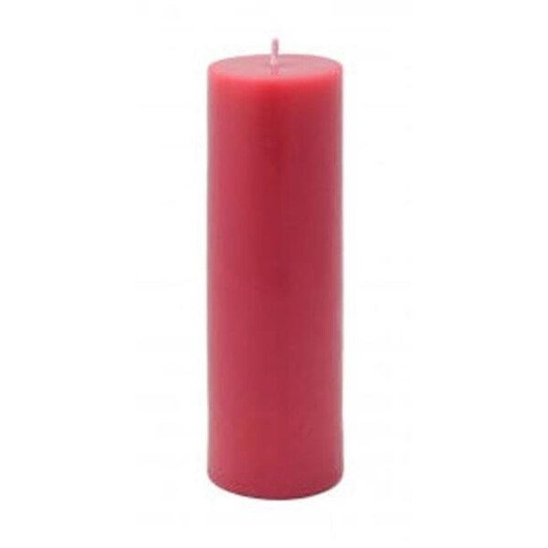 Zest Candle Zest Candle CPZ-114-24 2 x 6 in. Red Pillar Candle -24pcs-Case - Bulk - CPZ-114_24